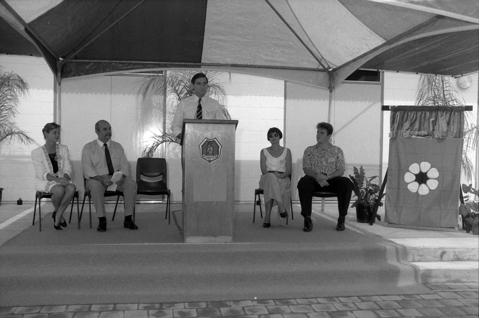 Correctional Services, Opening of Don Dale Centre, 27 November 1991<br>Image courtesy of Library & Archives NT, Department of the Chief Minister, NTRS 3825 P1, Box 11, Envelope 37, Image 5