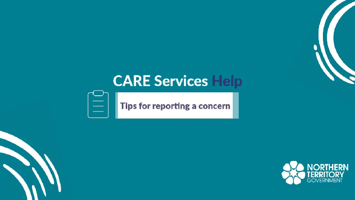 Thumbnail for video: Tips for reporting a concern 